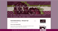 Desktop Screenshot of heikeskartenwerkstatt.de